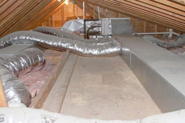Duct Sealing Before | Attic Insulation & Air Sealing by First Defense Insulation