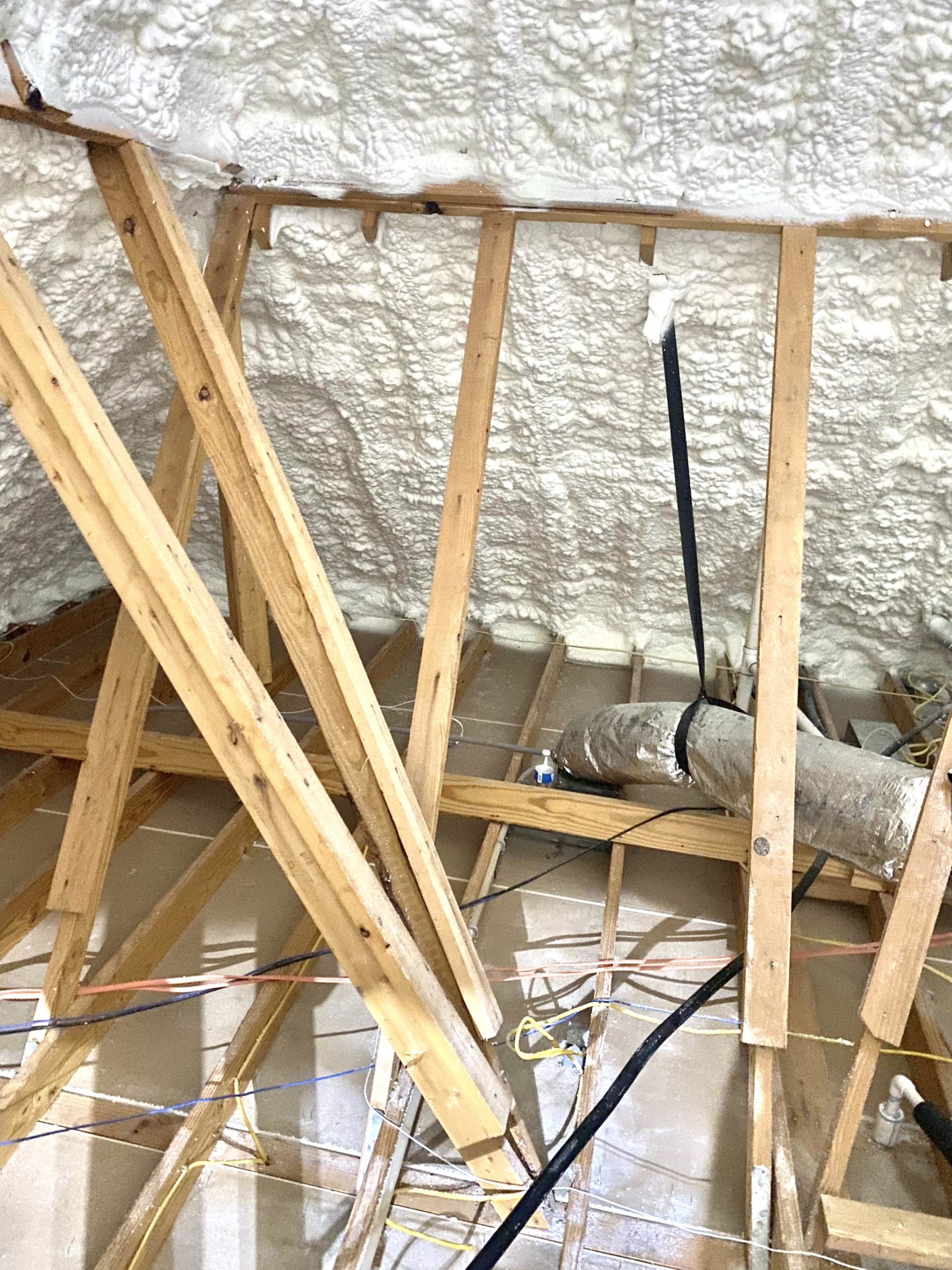 Unvented Attic Cell Spray Foam Insulation