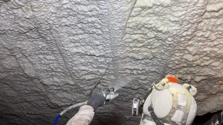 Thermal barrier application over spray foam